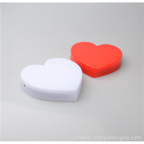 Customized Promotional Flashing Heart Shape Room Accent Night light For Holiday Decoration